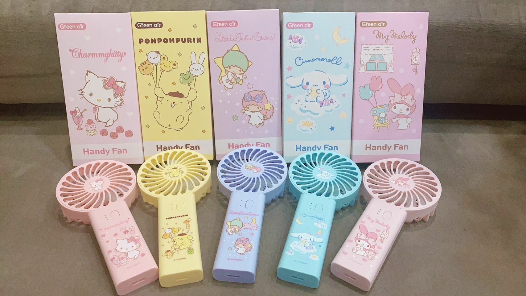 泰國直送 Sanrio 兩用手持風扇  3段速