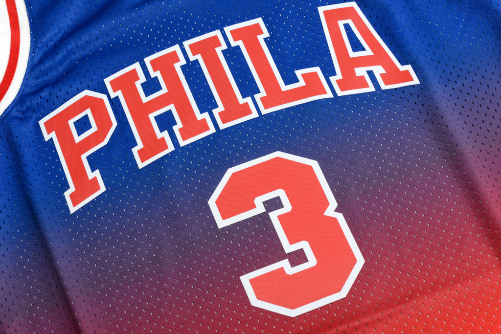 Mitchell & Ness 費城76人隊 Allen Iverson Fadeaway 復刻 Swingman 球衣