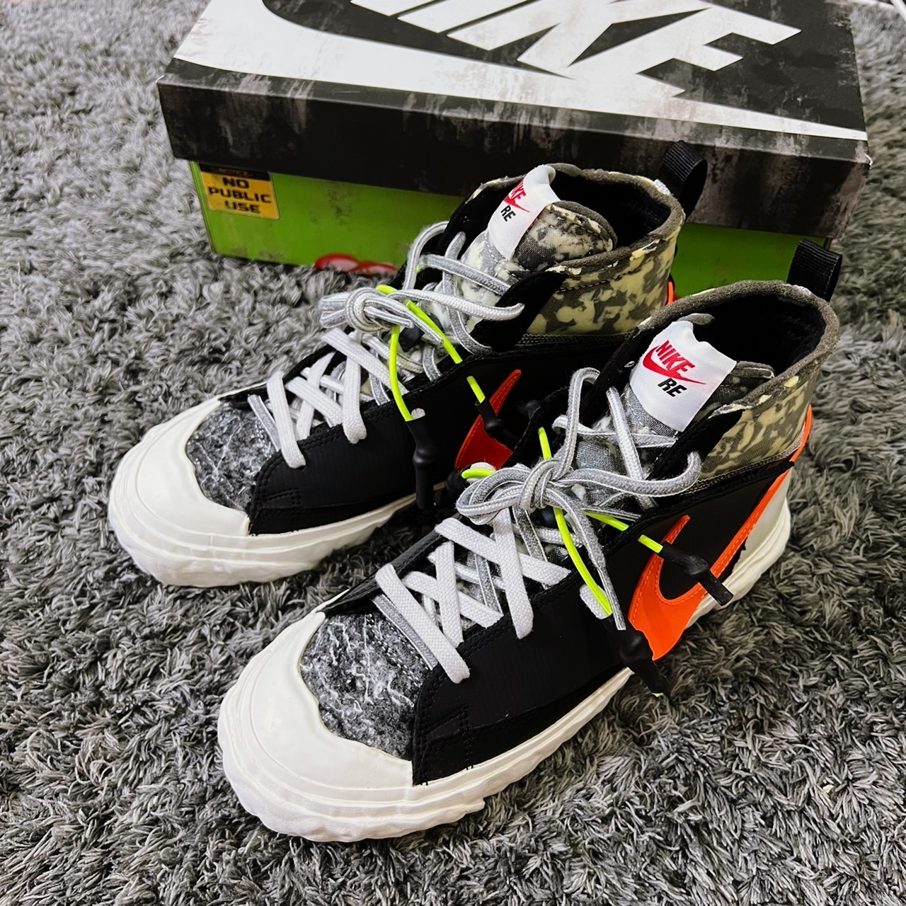 Nike Blazer Mid x READYMADE Black 黑橘 解構鞋 聯名款 限量 現貨