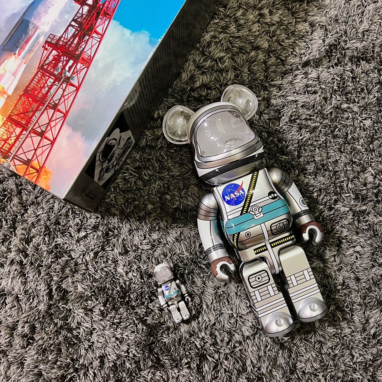 BE@RBRICK PROJECT MERCURY ASTRONAUT NASA 太空人水星計畫100%