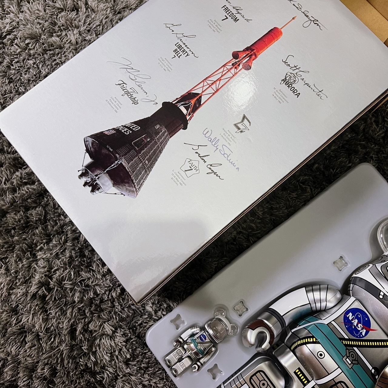 BE@RBRICK PROJECT MERCURY ASTRONAUT NASA 太空人水星計畫100% BE@RBRICK PROJECT MERCURY ASTRONAUT NASA 太空人水星計畫100%