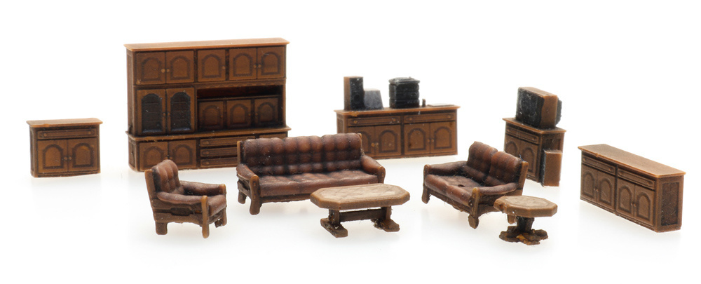 Artitec 316.096 N規 Dark brown living room interior 客廳傢俱