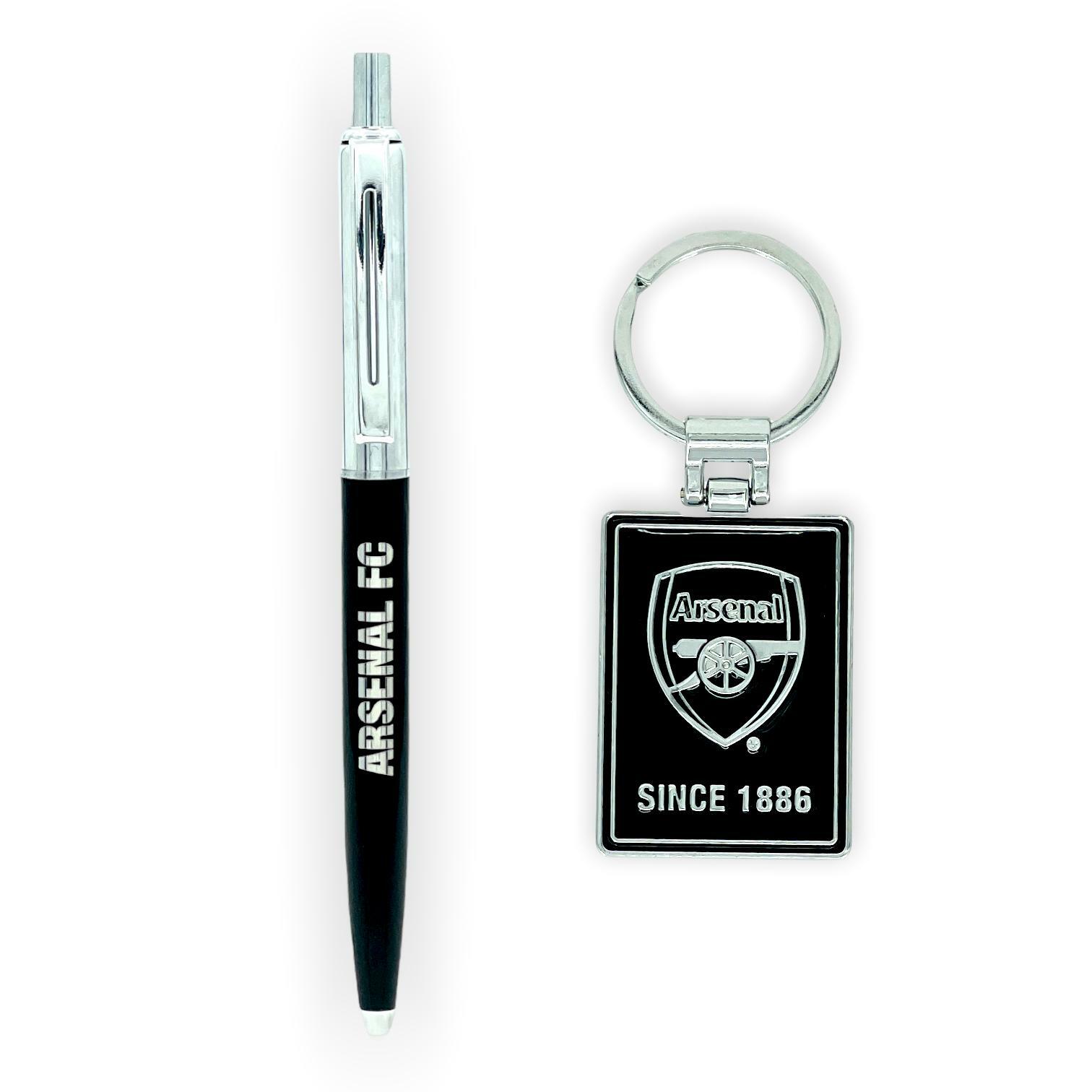 阿仙奴黑色名貴原子筆連鎖匙扣套裝