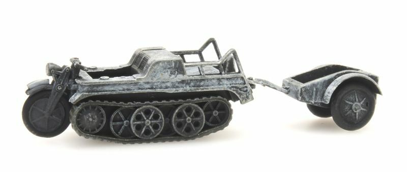 Artitec 387.250 HO規 SdKfz 2 Kettenkrad winter 坦克+拖車.冬季.不含人
