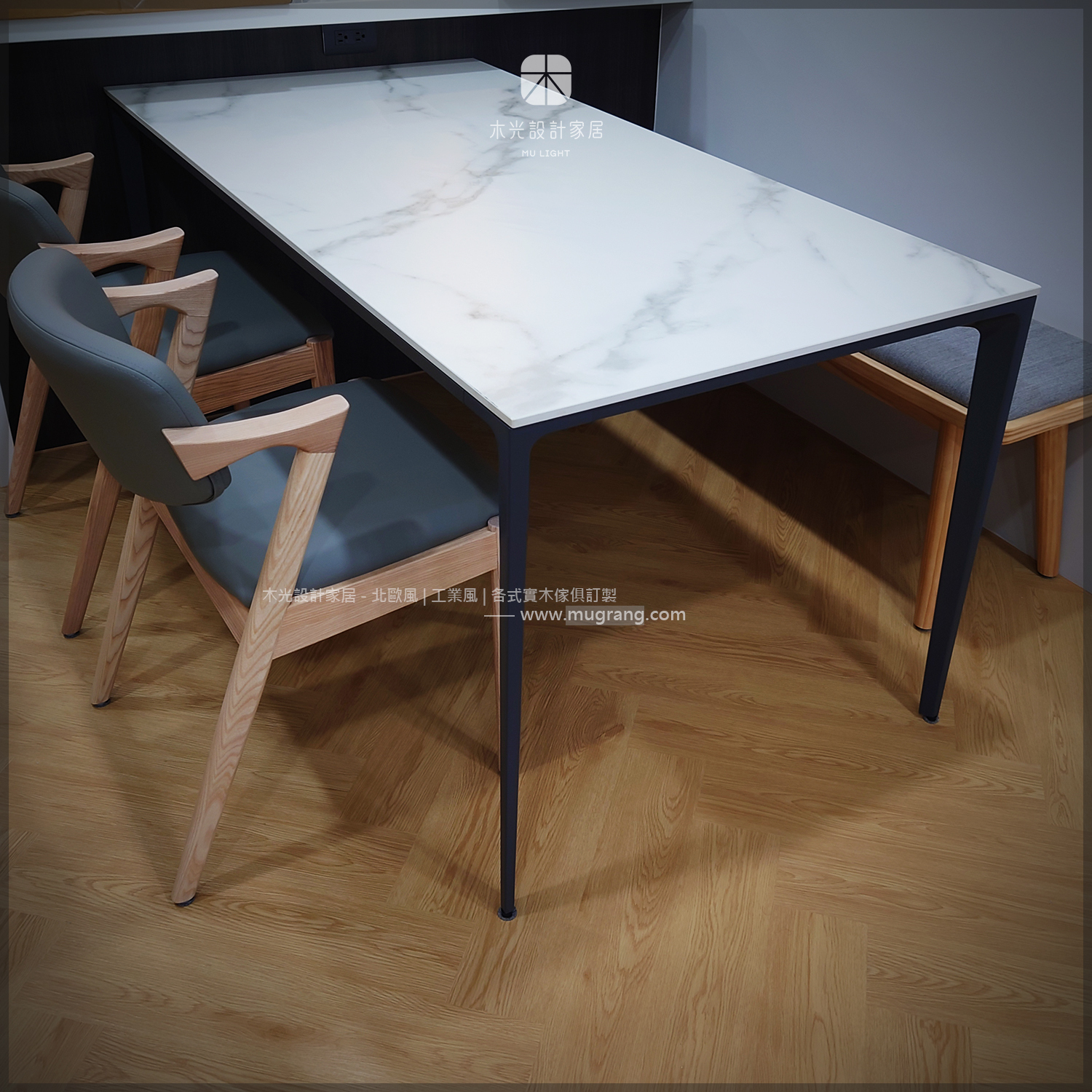 岩板桌面-雪花白系列