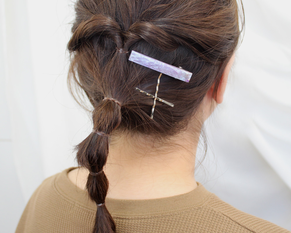 Farbe  貝殼片髮夾SET