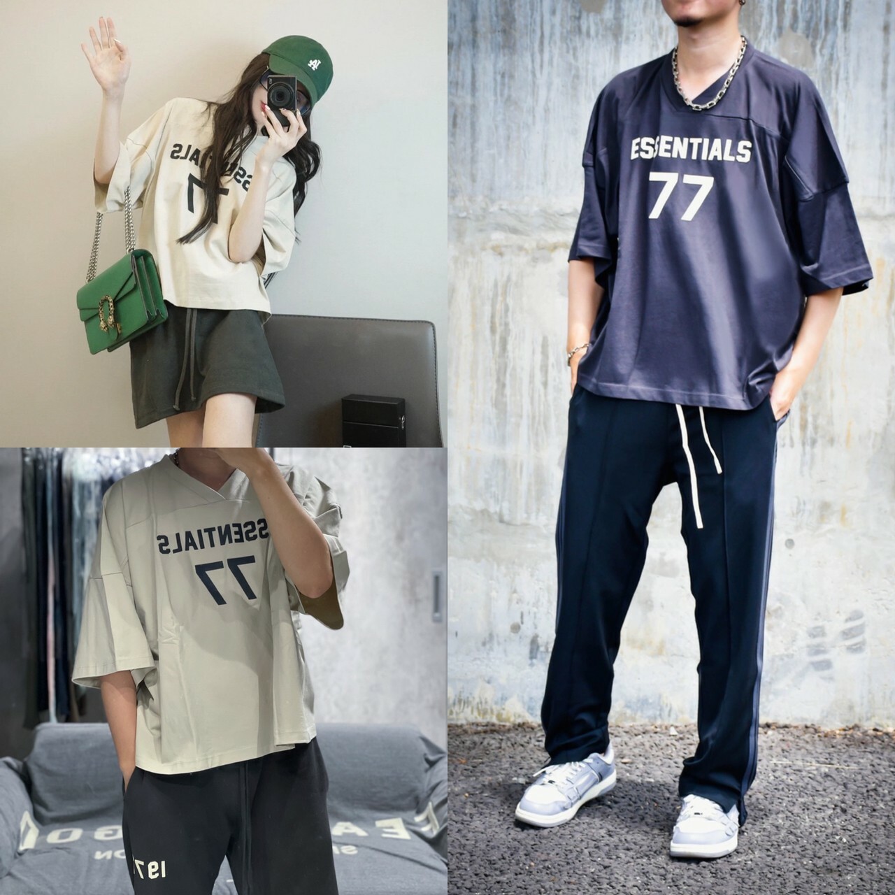 稀少現貨 FOG Essentials 女款 足球衣 V領寬鬆短袖 T 男女可穿