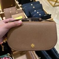[S] TORY BURCH EMERSON TOP HANDLE CROSSBODY,MOOSE, 134841-909 (STB150)