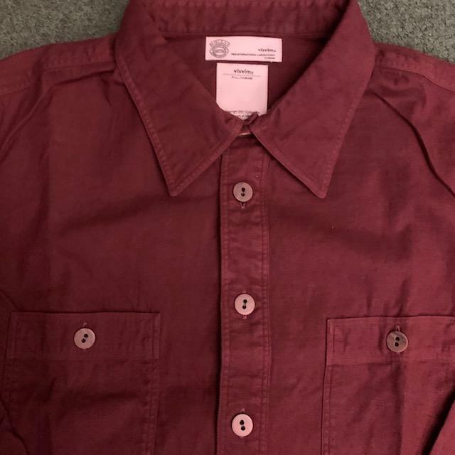 ON SALE : VISVIM 1910 SHIRT (GIZA FLANNEL) - BURGUNDY SIZE 1 IN STOCK NOW (現貨發售中)
