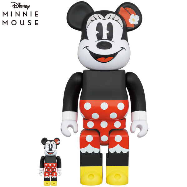 BE@RBRICK MICKEY MOUSE 400％ & MINNIE MOUSE 100