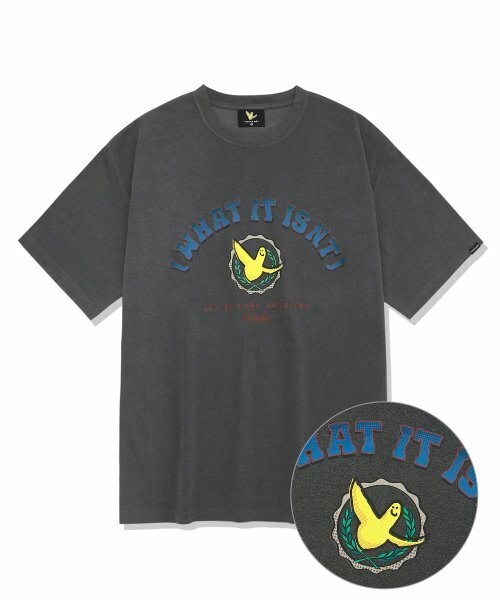 Mark Gonzales  天使 拱門LOGO 短袖 T恤 深灰色