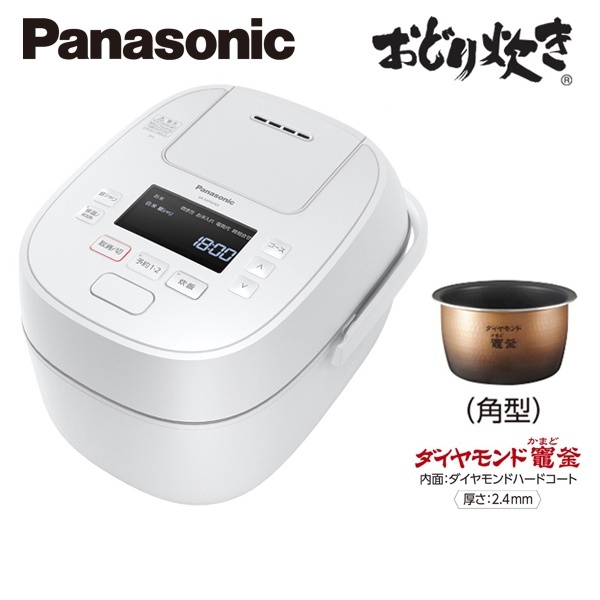 Panasonic SR-PW186炊飯器 ホワイト Panasonic SR-PW186炊飯器 ホワイト Panasonic SR-PW186-W 炊飯器