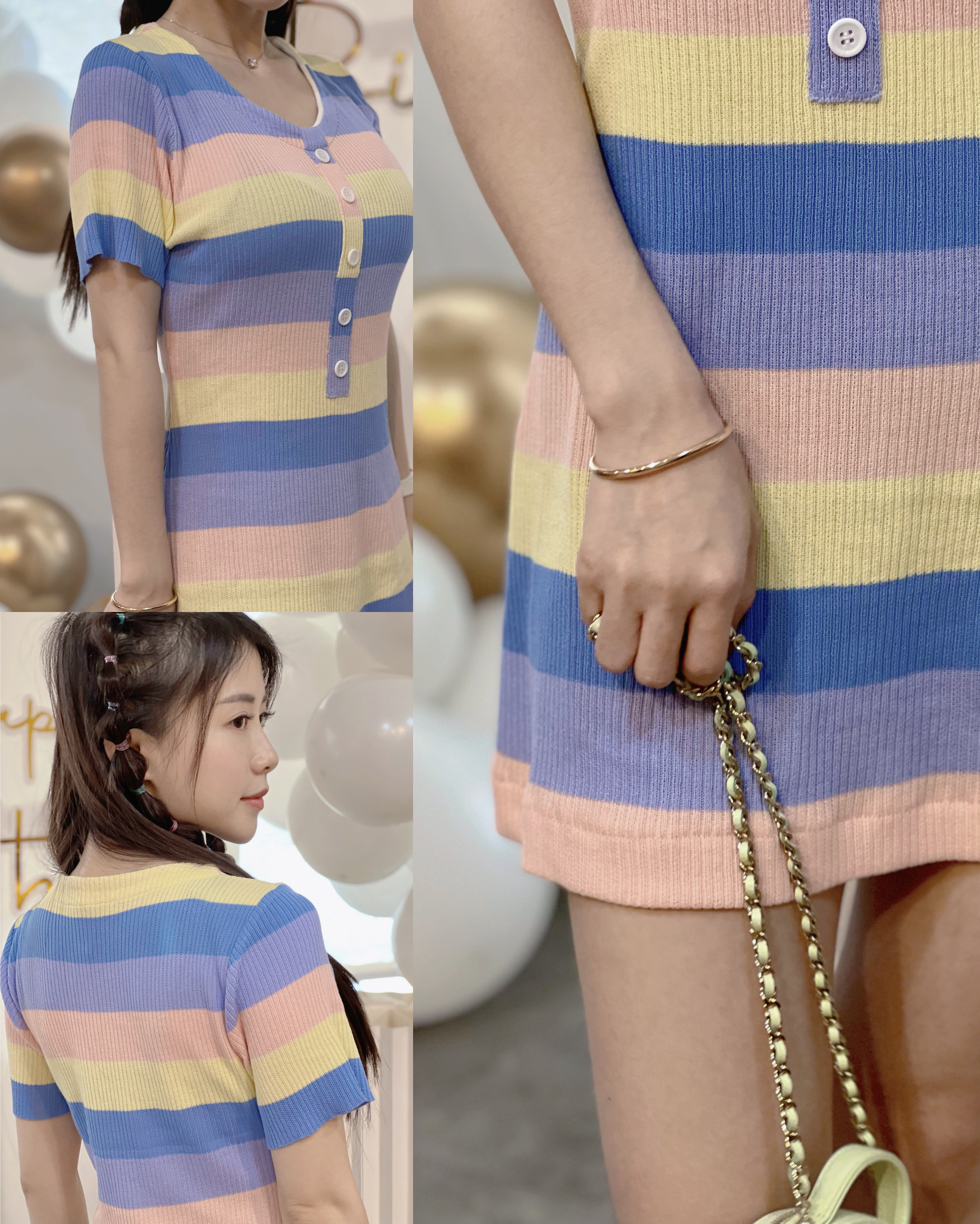 繽紛短洋裝｜現貨商品