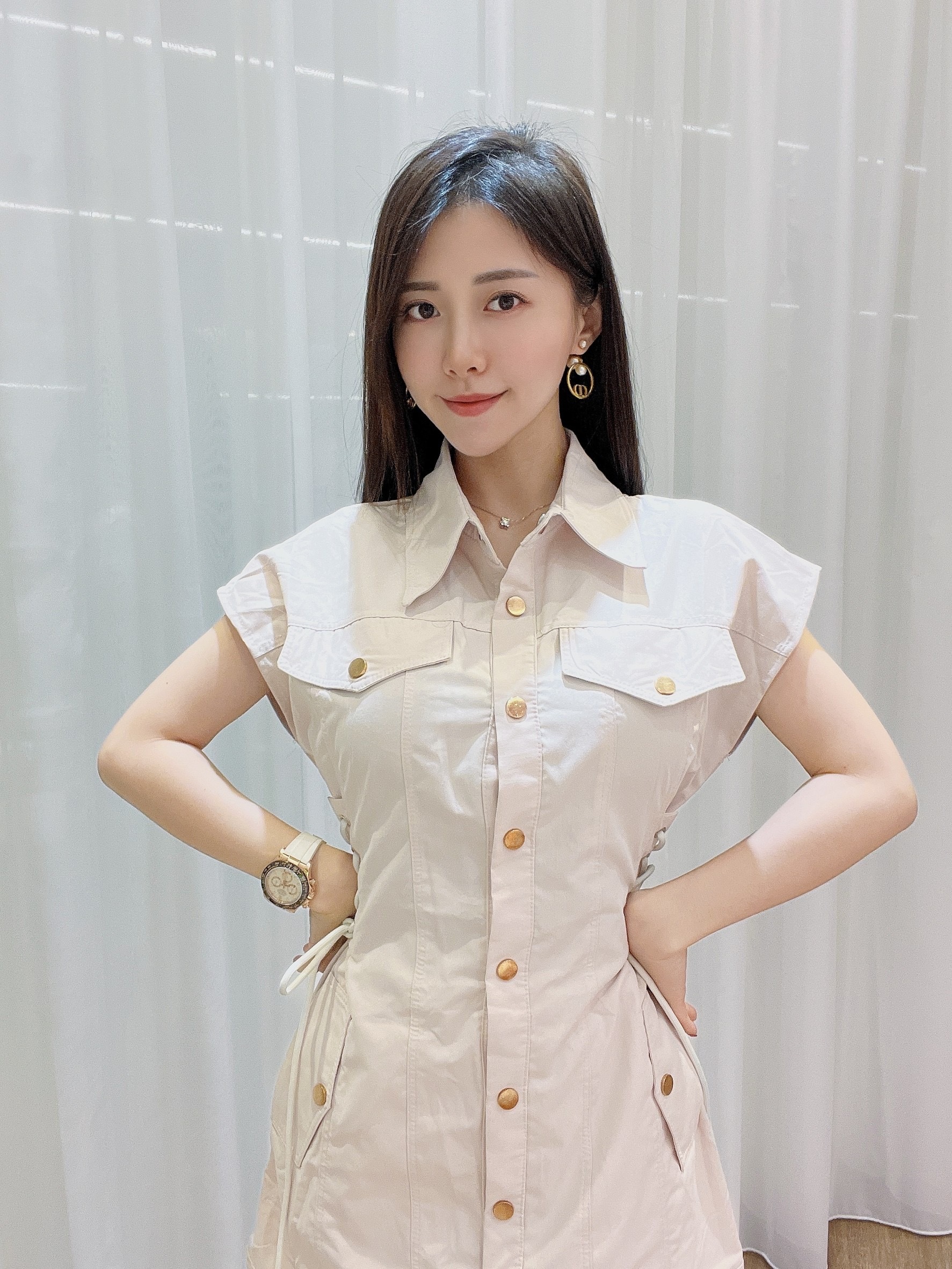 工裝綁繩短洋｜現貨商品