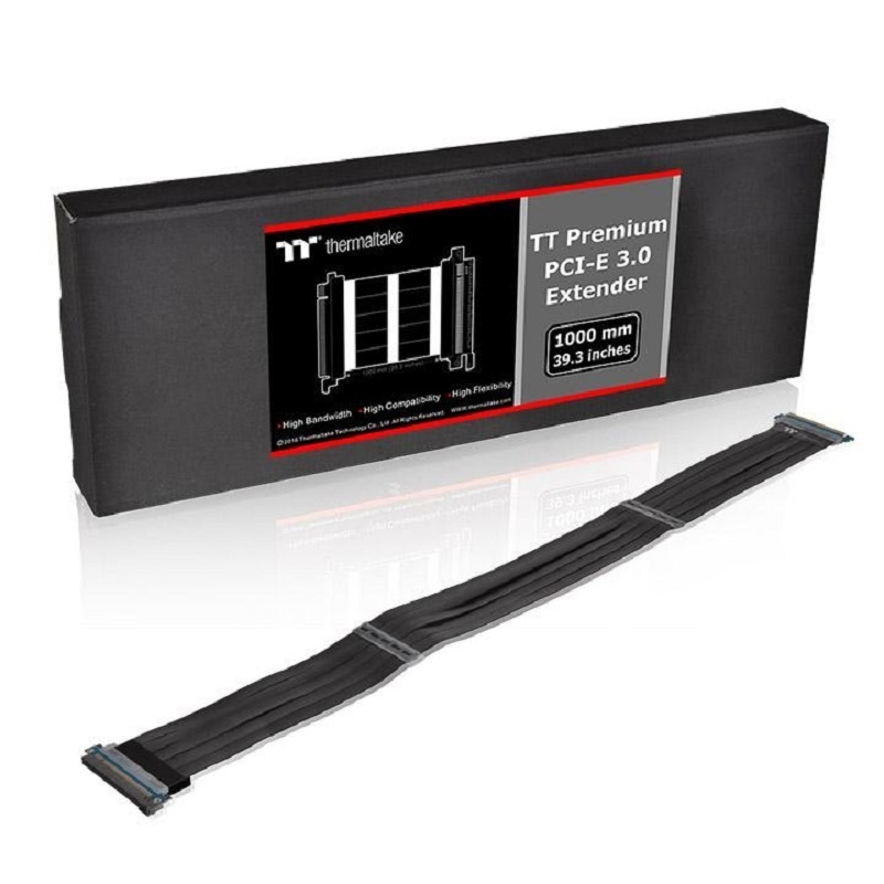 米特3C數位–曜越 Premium PCI-E 3.0 延長線-1000mm/AC-051-CO1OTN-C1