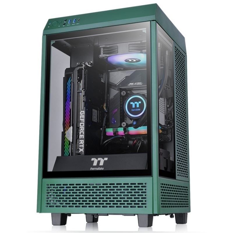 Thermaltake 曜越 The Tower 100 全景直立式迷你機殼/競速綠/CA-1R3-00SCWN-00尊爵金/CA-1R3-00SDWN-00