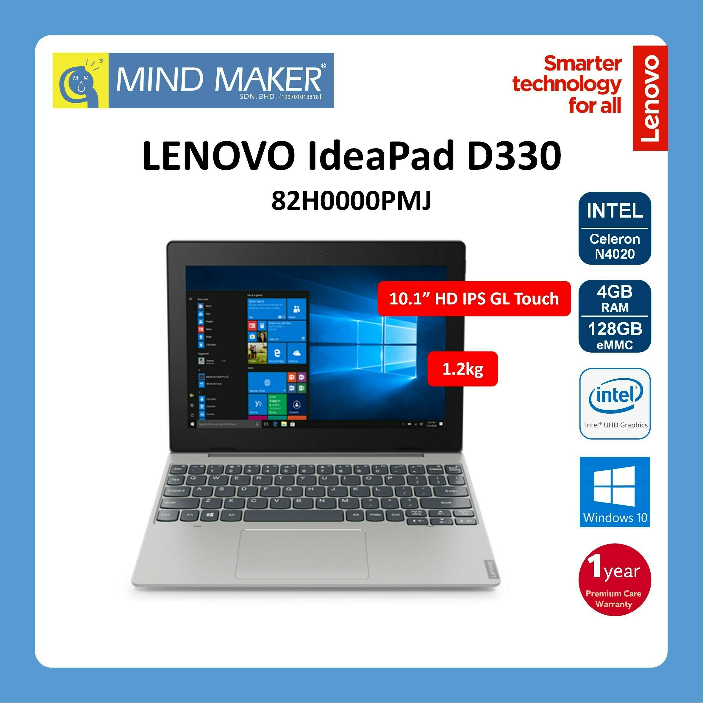 新しい レノボ ideapad D330 10.1インチ タブレット Win10 4GB