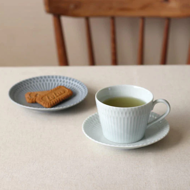 美濃燒 漣漪杯 白色｜小田陶器