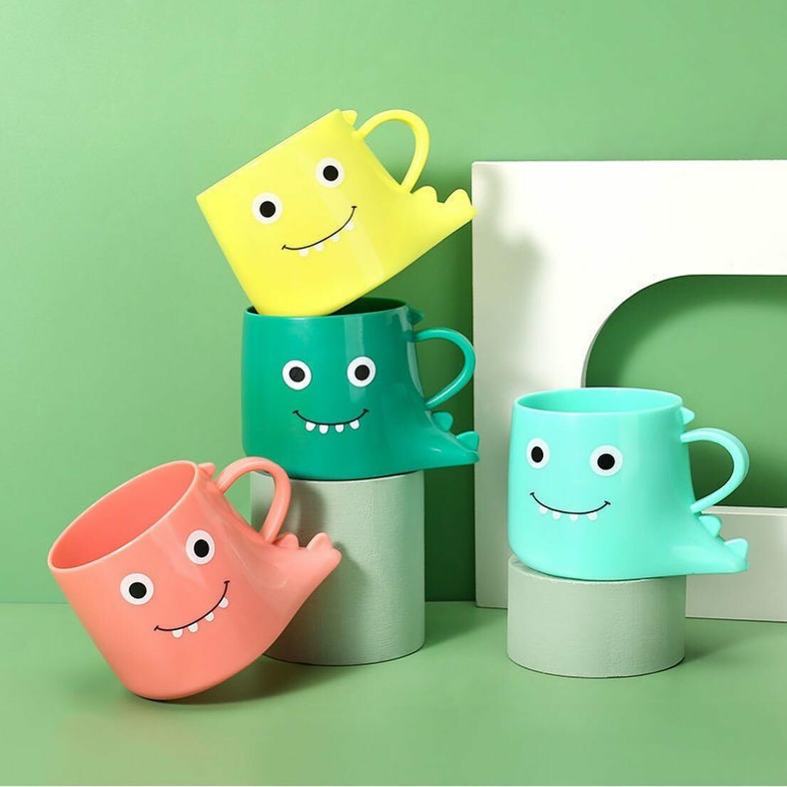 可愛迷你小恐龍漱口杯