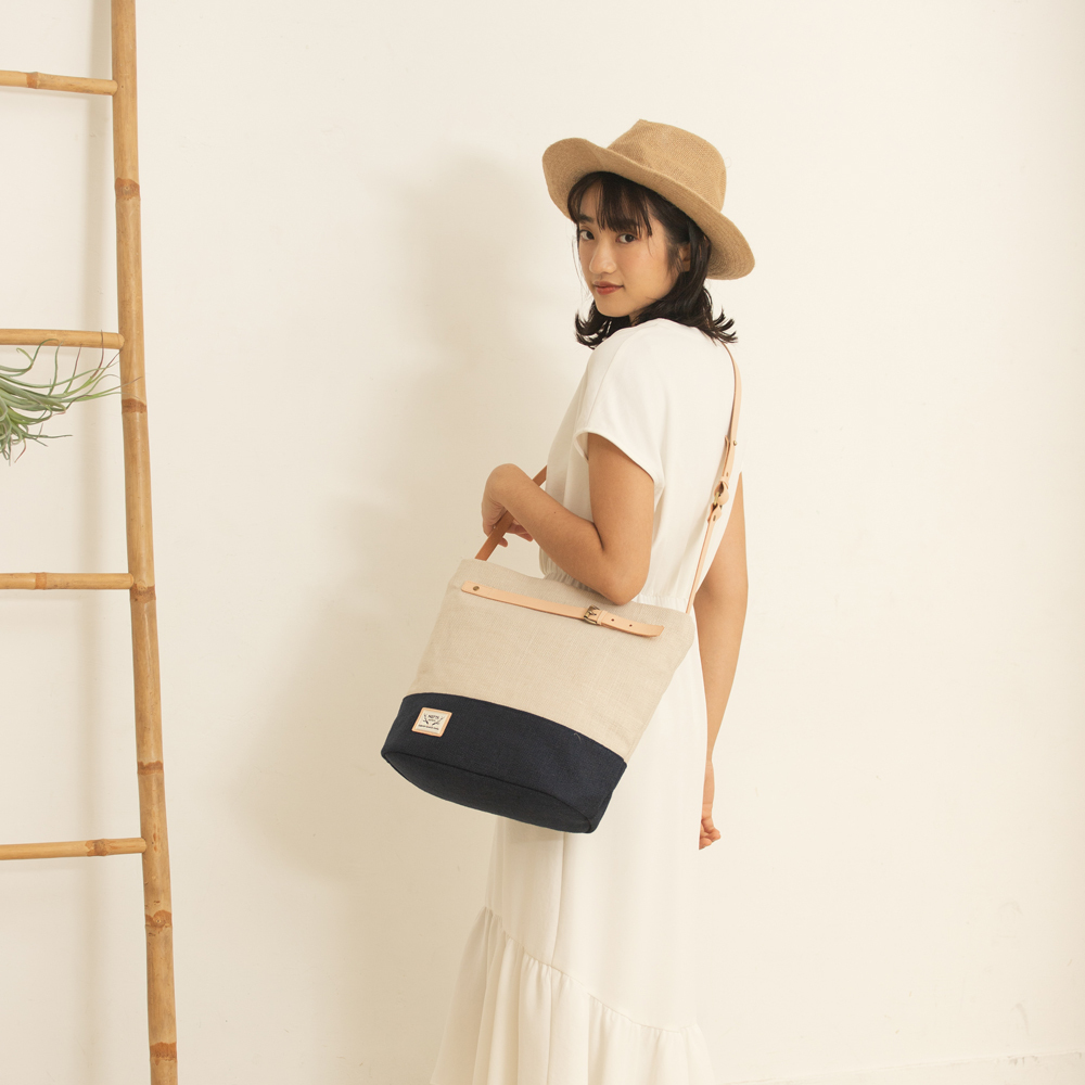 亞麻托特斜背包 (3色)｜NETTA
