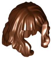 Lego 37697 Minifigure, Hair Mid-Length and Wavy with Bangs
