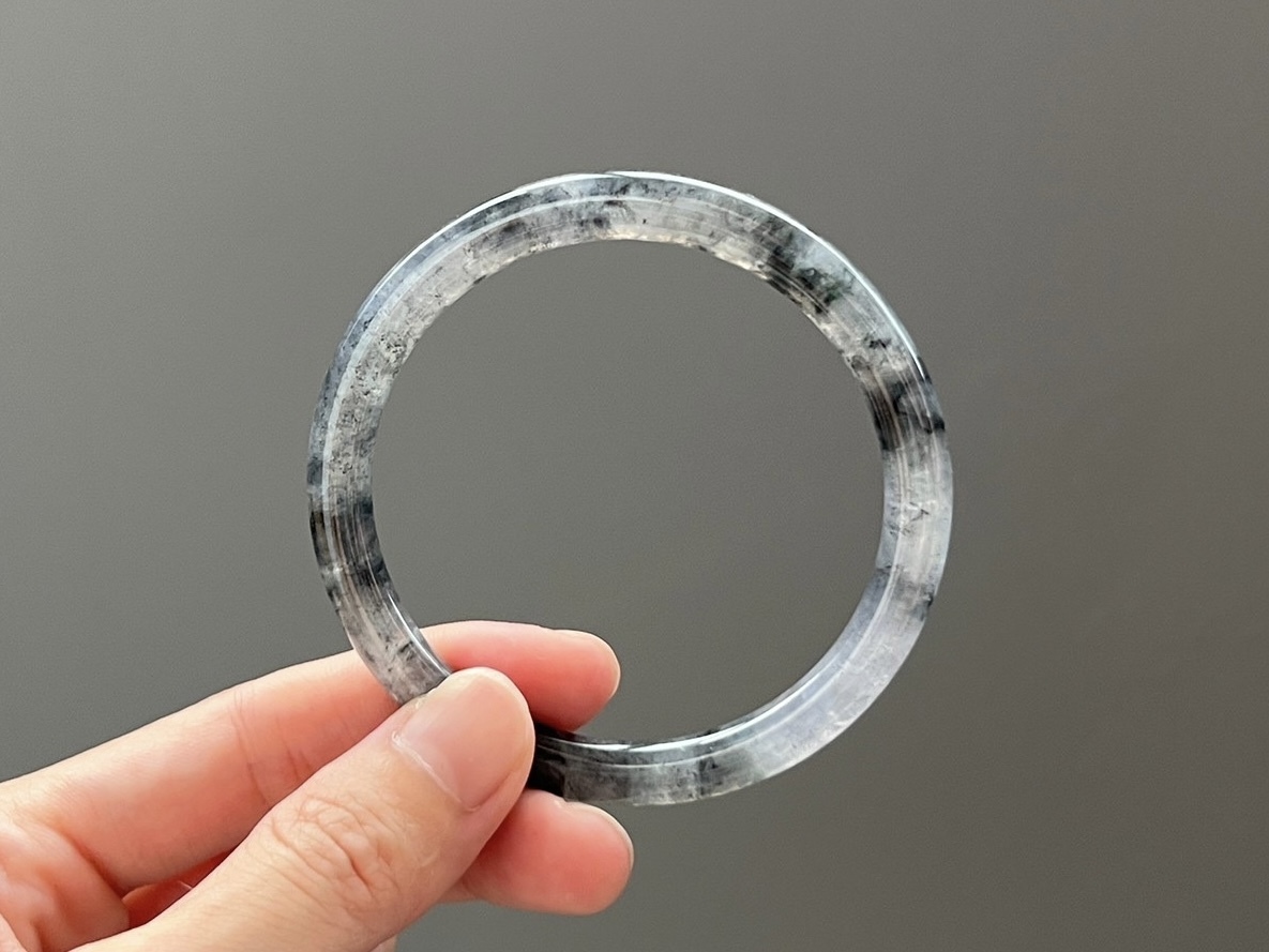 玻璃種冰紫黑豫美人鐲