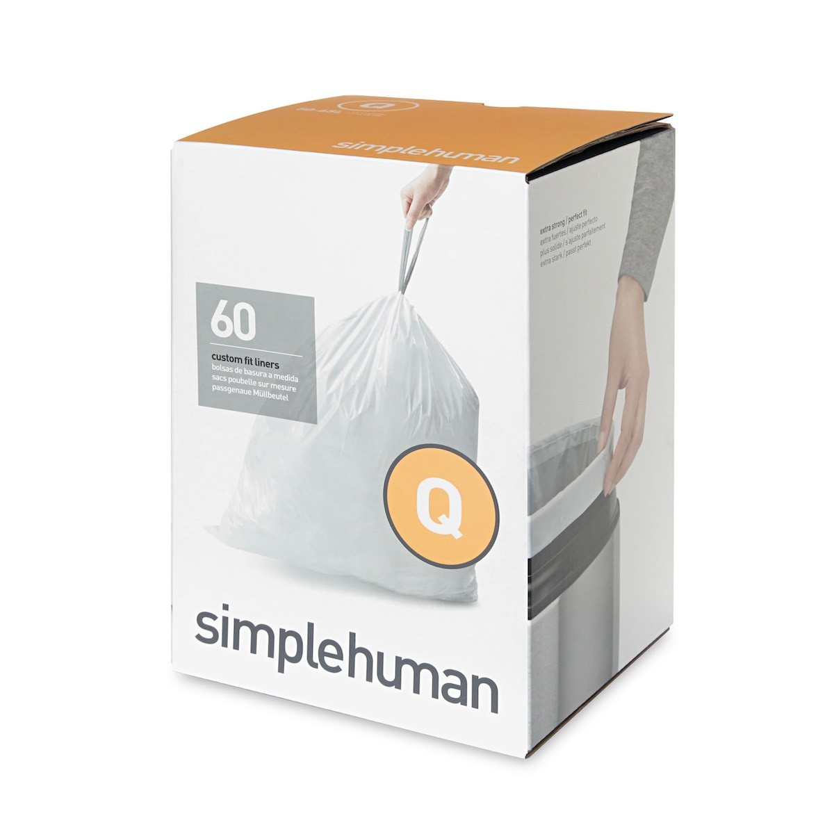 美國品牌SIMPLEHUMAN 3x20個裝 50-65L塑膠垃圾袋 Code Q -CW0264