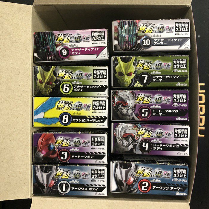 寄賣 幪面超人-裝動 Zero one AI 10 1-10 Ark one Another 一Set 10盒