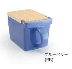 日本ZERO JAPAN美濃燒陶瓷木蓋調味盒 (粉藍) (日本製)