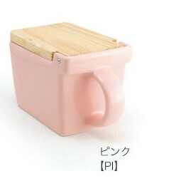 日本ZERO JAPAN美濃燒陶瓷木蓋調味盒 (粉紅) (日本製)