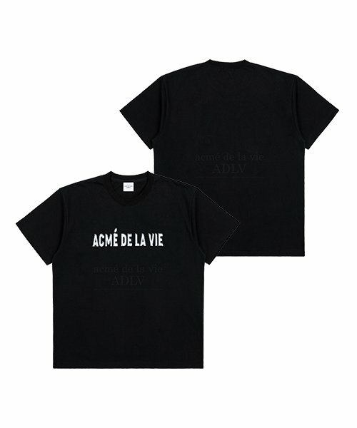 ACME DE LA VIE 3D CHROME LOGO 短袖 短T 黑 ADLV-22SS-SSLDCR-BLK