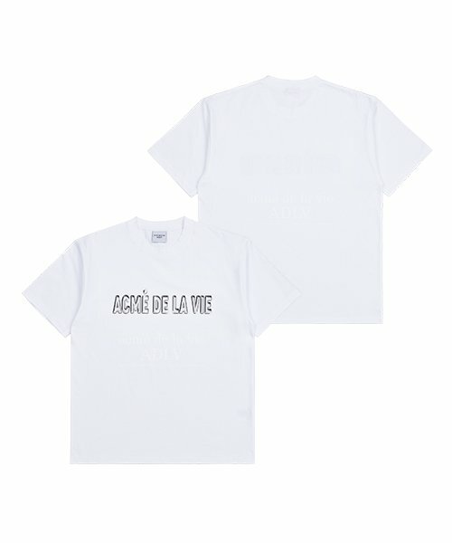 ACME DE LA VIE 3D CHROME LOGO 短袖 短T 白 ADLV-22SS-SSLDCR-WHT