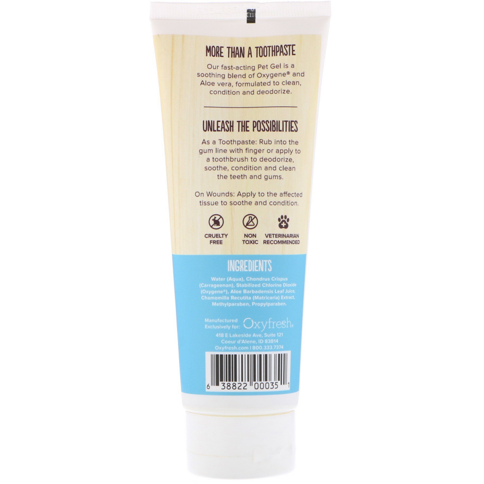 Oxyfresh – 除臭潔齒啫喱牙膏 113g [貓犬用]