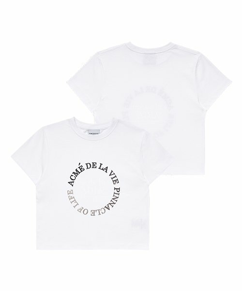 ACME DE LA VIE CIRCLE LOGO ARTWORK 女 短版 短袖 白 ADLV-22SS-SSCCCA-WHT