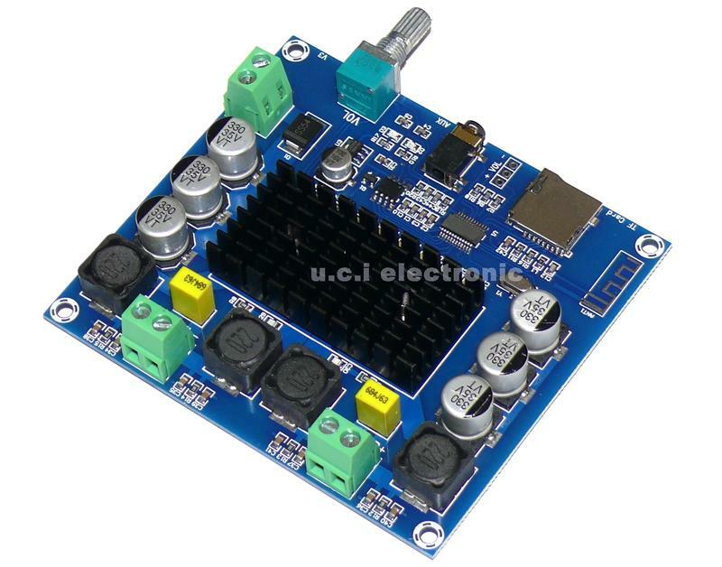 【UCI電子】(I-1) XH-A105 數字藍牙功放板超遠距離支持AUX板載電位器TDA7498雙100W