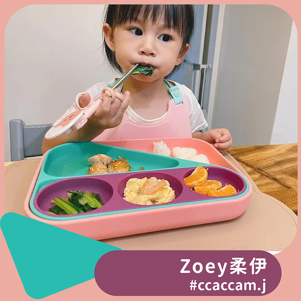 ccaccamj,兒童餐具,調色餐盤,圍兜兜,育兒