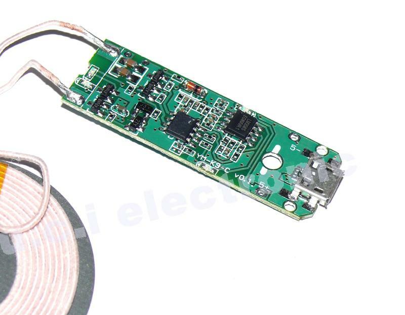 【UCI電子】(12-10) 新款 無線充電器模組 發射器 底座PCBA板+線圈通用QI標準帶LED燈方案