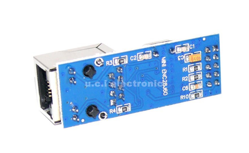 【UCI電子】(12-2) ENC28J60-mini版 spi 介面 乙太網 網路模組51/AVR/ARM/PIC代碼