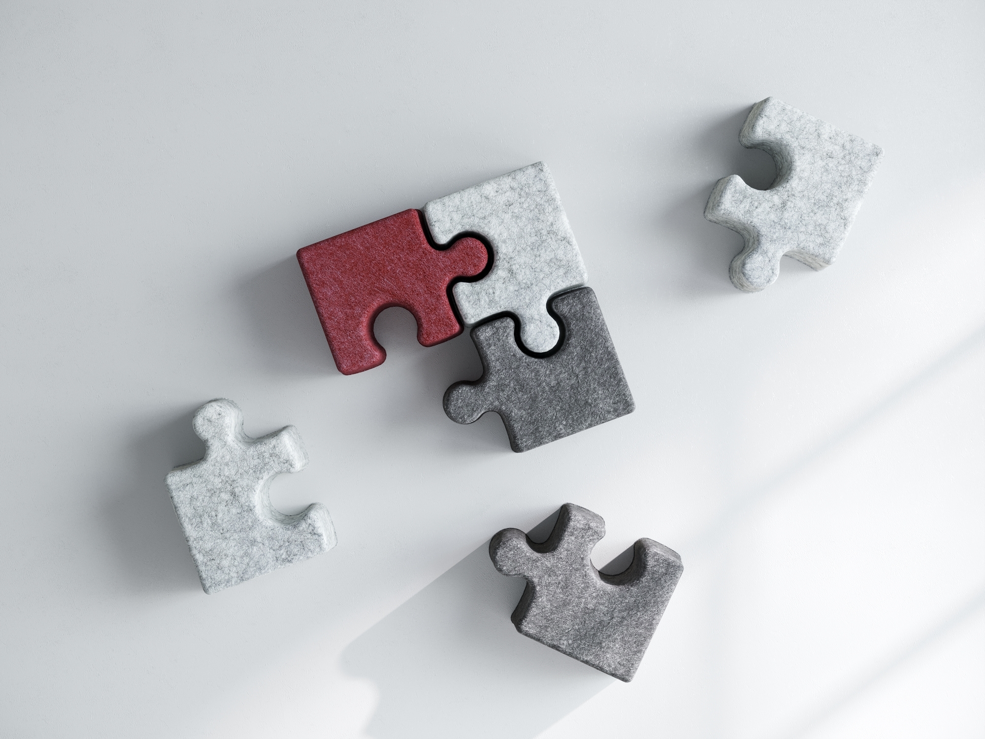 Puzzle-shaped Tabouret