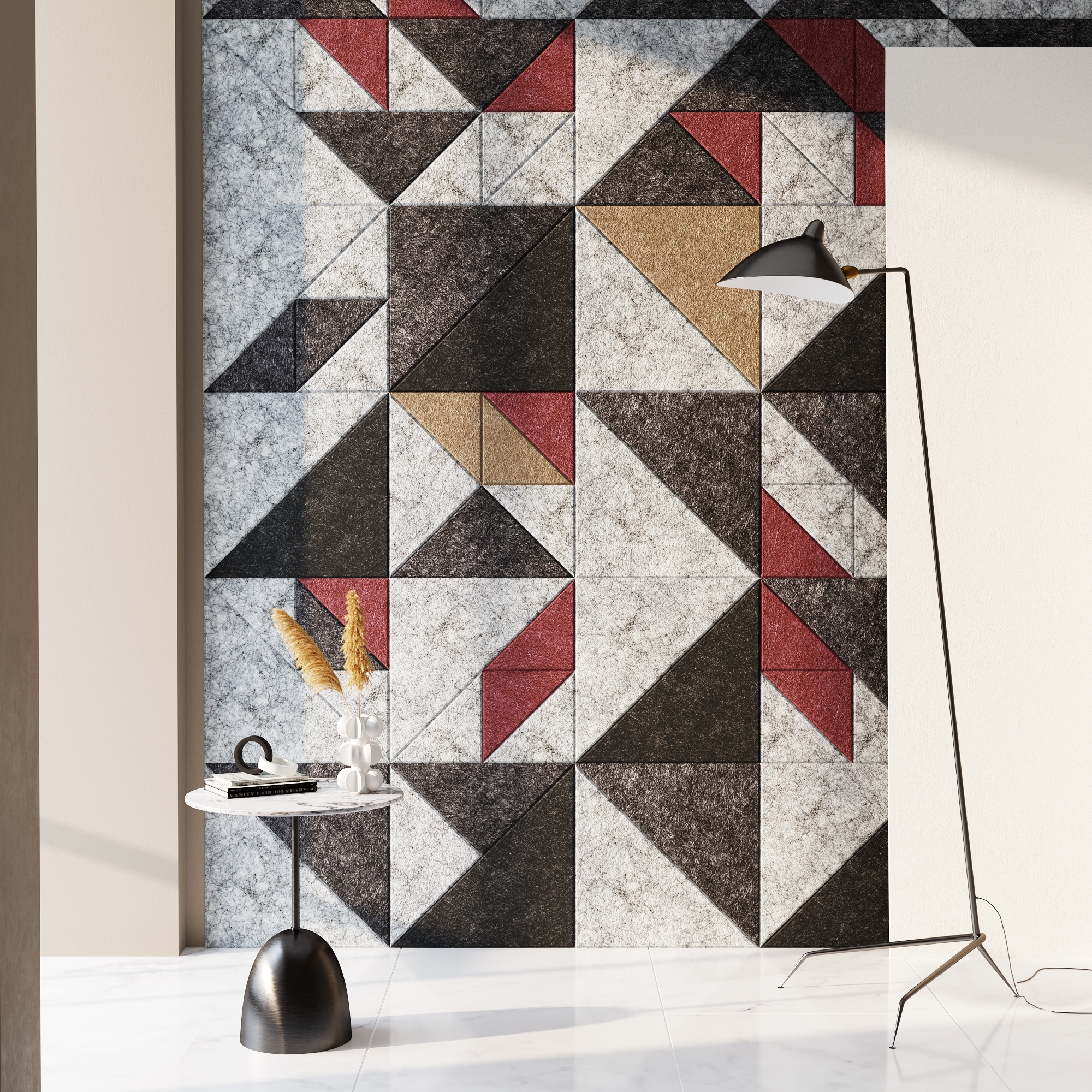 Tangram Design Wall Panel