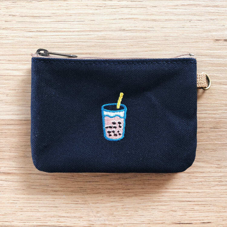 激レア　台湾　ポーチ　帆布　台湾製　タピオカ　小籠包　収納袋 激レア 台湾 ポーチ 帆布 台湾製 タピオカ 小籠包 収納袋
