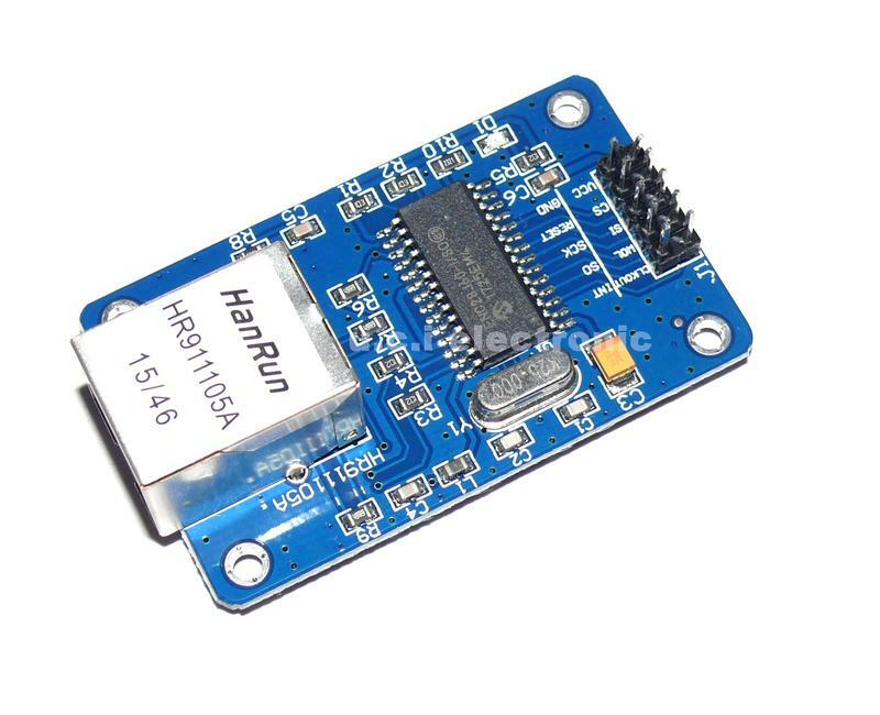 【UCI電子】(二H-3) 寬版 ENC28J60模組 spi 介面乙太網網路模組