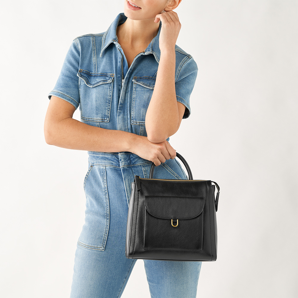 Parker 真皮小後背包-黑色 ZB1797001