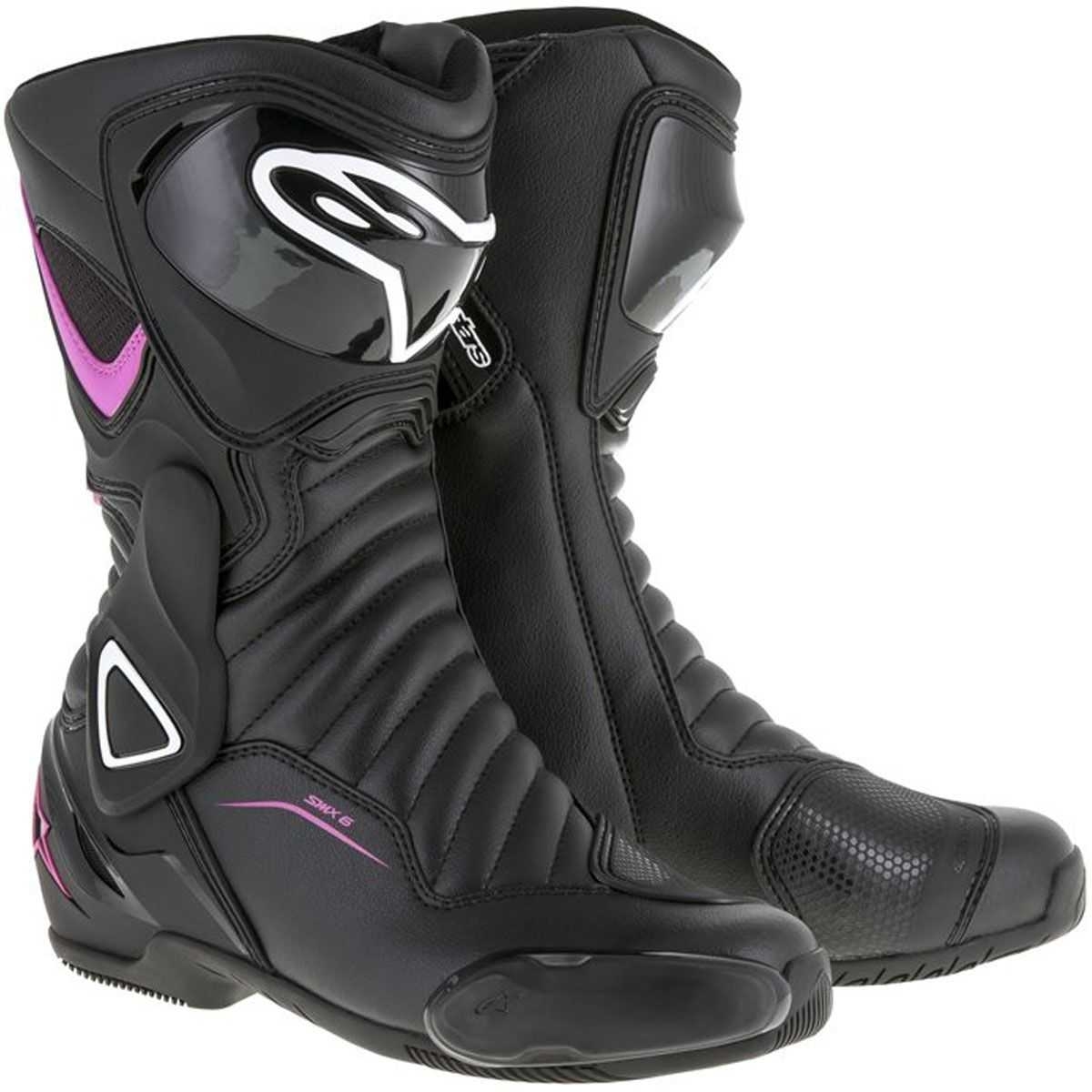 ALPINESTARS STELLA SMX-6 V2 BLACK/FUCHSIA/WHITE 黑紫白 車靴 女版