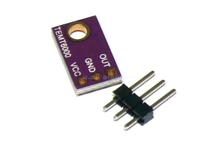 【UCI電子】(3-3) TEMT6000 環境光感測器 類比光照強度模組 可見光感測器檢測