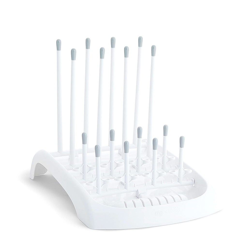 折疊式奶瓶晾乾架-灰