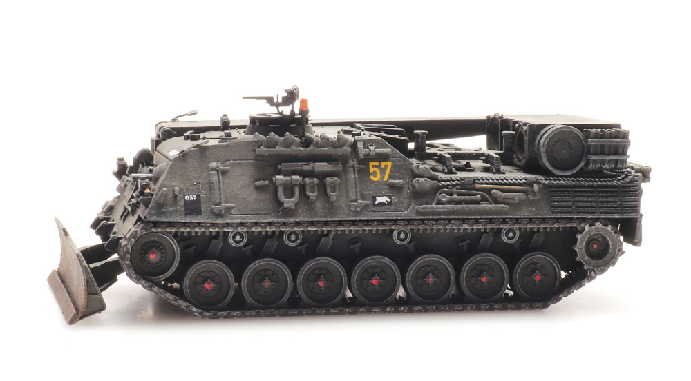 Artitec  6870426  HO規 Leopard 1 ARV rail transport 軍事坦克