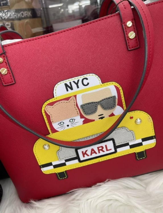 [S] KARL LAGERFELD MAYBELLE TAXI BAG,RED, LH8AU311-7C9 (KL108)