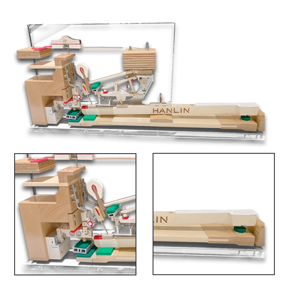 HANLIN-P-GMD1C平台演奏鋼琴打弦系統結構模型 透明版 擺設 高級感 鋼琴店 調音師 教學 鋼琴教室 樂器行