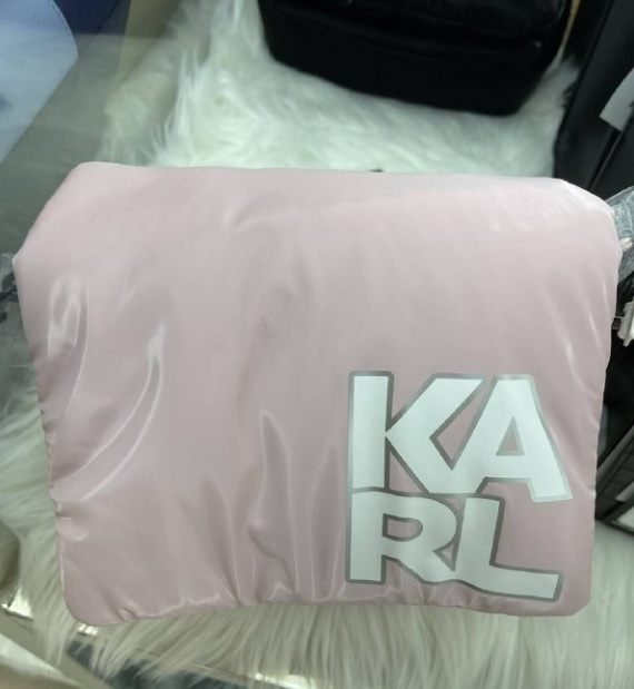 [S] KARL LAGERFELD 22UW3005-585 KSOFT SHOULDER BAG, CAMEO PINK, 22UW3005-585 (KL2004)